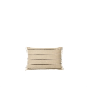 Ferm Living Calm Kussen Rechthoekig 40x60 cm Camel/ Zwart