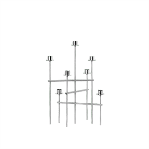 Ferm Living Elysia Kaarsenhouder van Geborsteld Roestvrij Staal