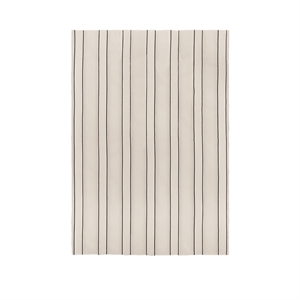 Ferm Living Twill Bedspread Tweepersoons Gebroken Wit/ Zwart