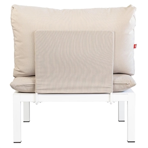 Fiam Domino Metalen Onderdeel Voor Rugleuning/Armleuning Beige