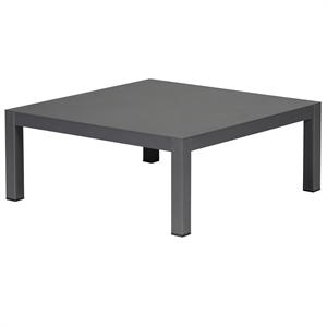 Fiam Domino Buiten Salontafel 70x70 Antraciet