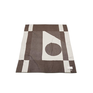 FORMARKIVET vloerkleed met groot logo Beige/omberbruin