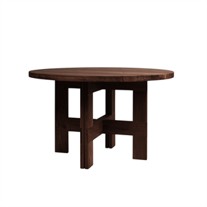 Frama Farmhouse Trestle Eettafel Ø120 Donker Eiken