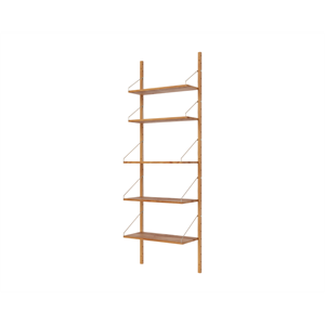 Frama Boekenkast met één sectie, 185,2 x 60 cm, natuurlijk eiken