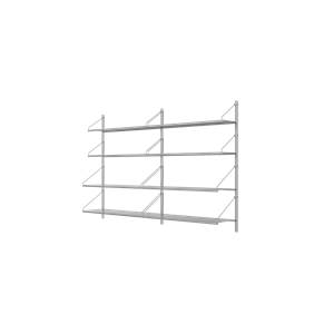 Frama Shelf Bibliotheek Dubbele Sectie Rekkast 108,4x80 Roestvrij Staal