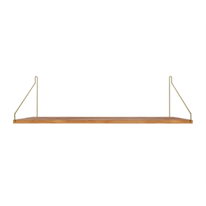 Frama Enkele Plank 27x80 Natuurlijk Eiken/ Messing