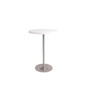 Frama Table 57 Eettafel Ø55 Wit/ Roestvrij Staal