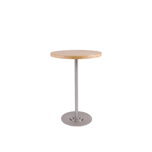 Frama Table 57 Eettafel Ø55 Geel Kalksteen/Roestvrij Staal