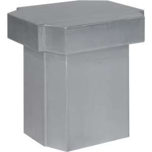 Louise Roe Funki 02 Kruk Geborsteld Aluminium