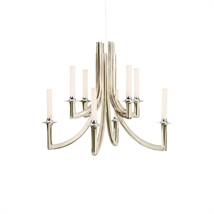 Kartell KHAN METAL Chandelier Gepolijst Champagne