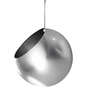 AYTM GLOBE Hangende Potplant Ø17 Zilver
