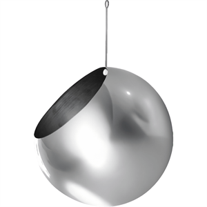 AYTM GLOBE Hangende Potplant Ø21 Zilver