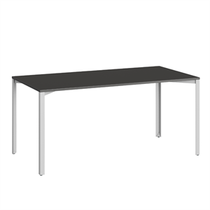 +Halle Grid Tafel 80x160 Zwart/ Licht Grijs