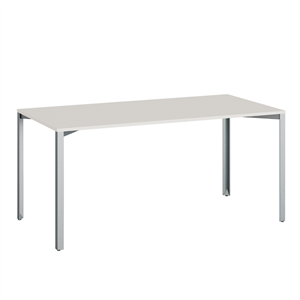 +Halle Grid Tafel 80x160 Katoen Wit/ Blauw Zink