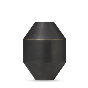 Fredericia Furniture Hydro Vaas H20 cm Zwart Geoxideerd Messing
