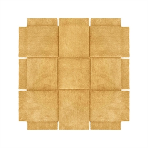 Design House Stockholm Mand Tapijt 180x180 Geel Oker