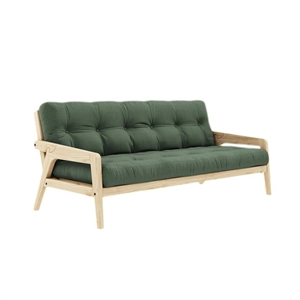 Karup Grab Sofa met 5-laags Matras 756 Olijfgroen/Onbewerkt