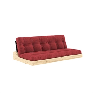 Karup Base Slaapbank met 5-laags Matras Black Night/Ruby Red