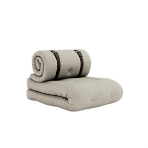 Karup Buckle-Up Fauteuil met Matras en Riem 914 Linnen/ Bruin