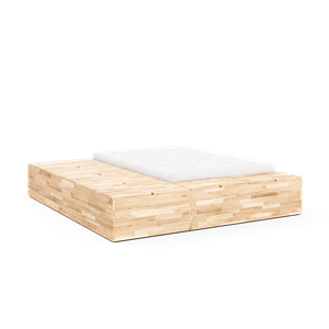Karup Design Kelderbedframe 140x200 met Opbergbankje, Ruw