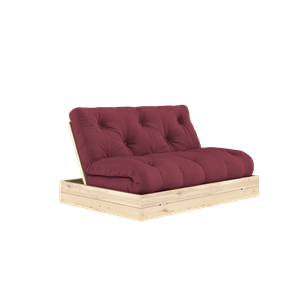 Karup Design slaapbank met matras 140x200 Bordeaux/Blanke lak