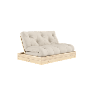 Karup Design slaapbank met matras 140x200 Beige/ blank gelakt