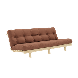 Karup Design Lean Sofa Bank met Alpha-matras 130x200 Kleibruin/Ruw