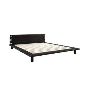 Karup Design Peek Bedframe M. 2 Lampen 160x200 Zwart Grenen