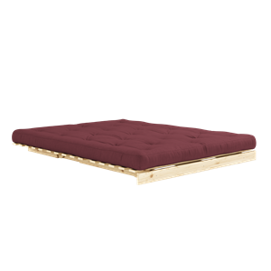 Karup Design Roots Slaapbank met Matras 160x200 710 Bordeaux/grenen