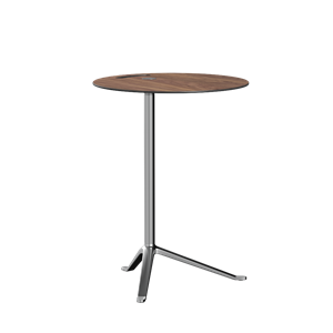 Fritz Hansen Little Friend KS12 bijzettafel, walnoot/gepolijst aluminium