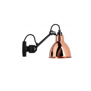 Lampe Gras N304 wall lamp mat black & copper hardwired