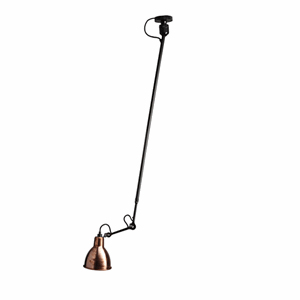 Lampe Gras N302 ceiling lamp mat black & raw copper