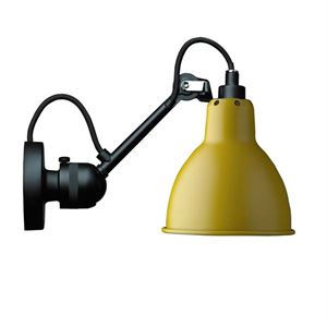 Lampe Gras N304 Wandlamp Mat Zwart & Mat Geel Hardwired