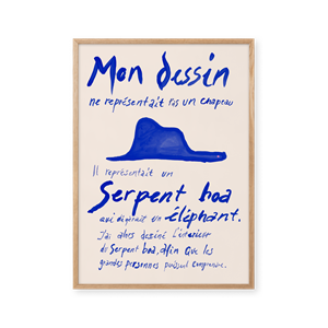 Peléton Le Petit Prince Blauwe Poster 70x100