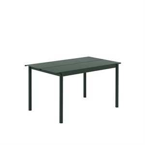Muuto Linear Steel Table Dark Groen 140 x 75 cm