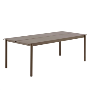 Muuto Linear Stalen Tafel 220 x 90 cm Taupe