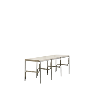 Louise Roe Axis Display Unit 03 Planken Roestvrij Staal/Ataija Azul Marmer