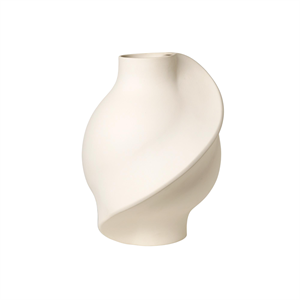 Louise Roe Keramische Pirout 02 Vaas Geschuurd Ruw Wit