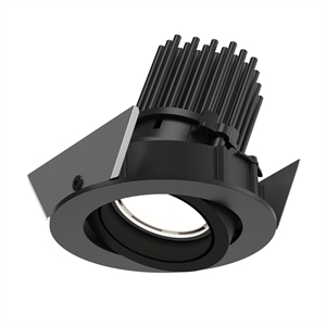 Louis Poulsen LP 45 Inbouwplafondlamp Draaibaar Ø7,5 2700K & Aan/Uit Zwart