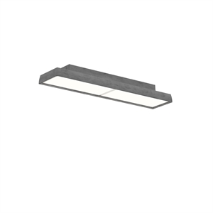 Louis Poulsen LP Slim Wand-/Plafondlamp 3000K & Dali Donker Ruw Aluminium