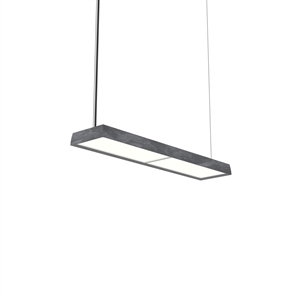 Louis Poulsen LP Slim Pendant Single 3000K & Dali Dark Raw Aluminium