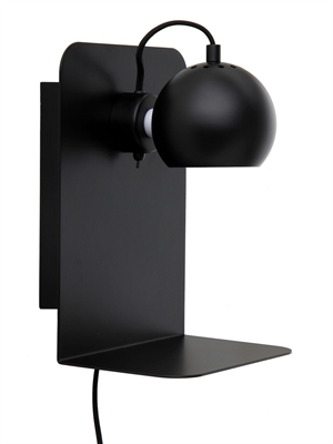 Frandsen Ball Wandlamp met USB Mat Zwart