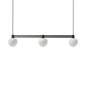 LYFA MEMOIR 120 SIDE BY SIDE III Hanglamp Zwart/ Opaal