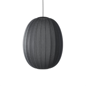 Made By Hand Knit-Wit Hoge/Ovale Hanglamp Ø65 Zwart LED