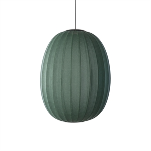 Made By Hand Knit-Wit Hoge/Ovale Hanglamp Ø65 Tweed Groene LED