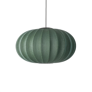 Made By Hand Knit-Wit Ovale Hanglamp Ø76 Tweed Groene LED