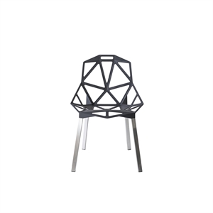Magis Chair One 4 Poots Eettafelstoel Geanodiseerd/ Grijs Antraciet