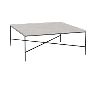 Fritz Hansen Planner Salontafel 80x80 cm Crème/ Zwart