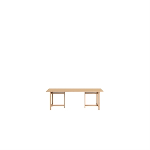 MOEBE Rechthoekige Eettafel 220x90 Gedempt Perzik