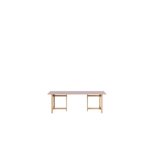MOEBE Rechthoekige Eettafel 220x90 Zacht Lila
